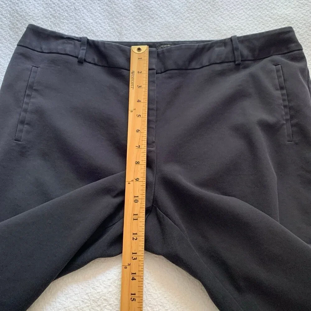 Talbots Newport Navy Blue Straight Leg Dress Pants‎ Womens 16W Stretch Workwear